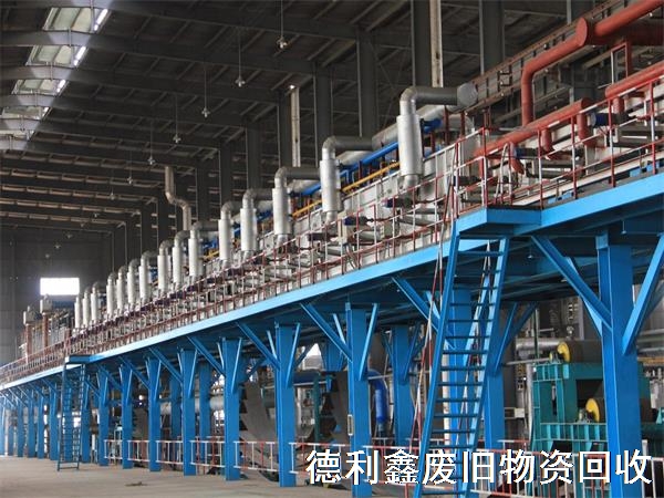 整廠設備回收，(生產線設備拆除)
